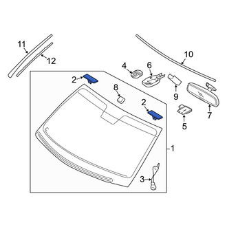 Hyundai OE - Windshield Spacer