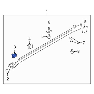 Hyundai OE - Quarter Panel Reveal Molding Clip