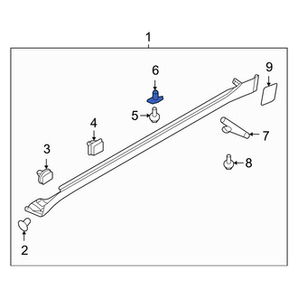 Hyundai OE - Rocker Panel Molding Clip