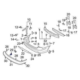 Hyundai OE - Grille Screw