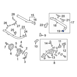 Hyundai OE - Engine Coolant Pipe O-Ring
