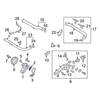 Hyundai OE - Right Engine Water Pump Gasket