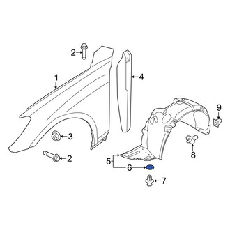 Hyundai OE - Radiator Support Splash Shield Washer