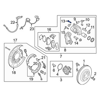 Hyundai OE - Front Disc Brake Caliper Bolt
