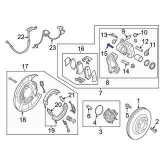 Hyundai OE - Front Disc Brake Caliper Bolt