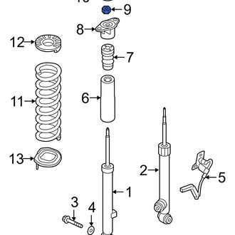 Hyundai OE - Upper Suspension Shock Absorber Nut