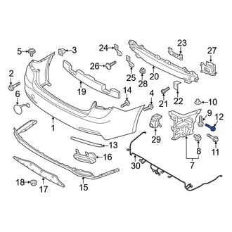 Hyundai OE - Bumper Cover Bolt