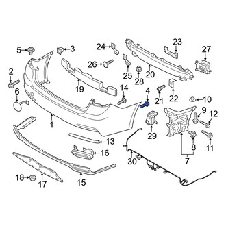 Hyundai OE - Bumper Cover Bolt