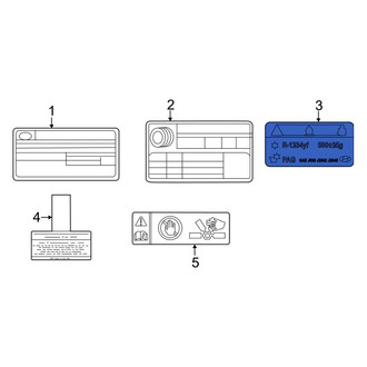 Hyundai OE - A/C System Information Label