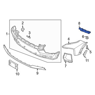 Hyundai OE - Front Right Bumper Guide