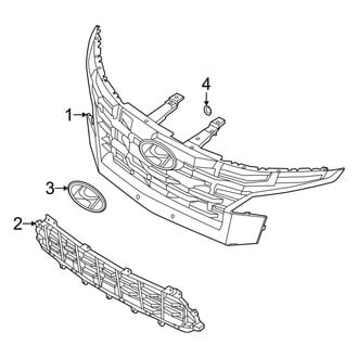Hyundai OE - Front Bumper & Grille - Grille & Components