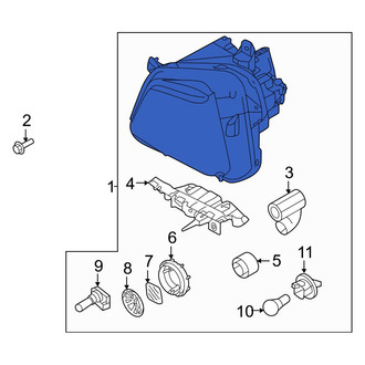 Hyundai OE - Front Left Headlight Assembly