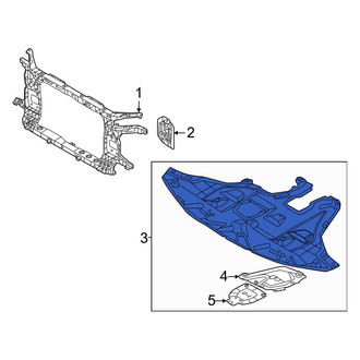 Hyundai OE - Front Radiator Support Splash Shield