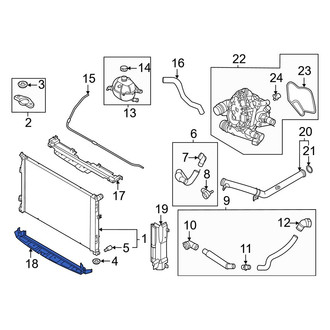 Hyundai OE - Front Left Radiator Support Air Deflector