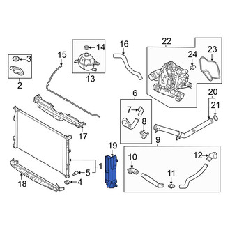 Hyundai OE - Front Right Radiator Support Air Deflector