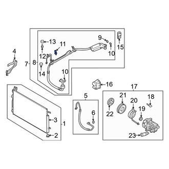 Hyundai OE - A/C Refrigerant Pressure Sensor