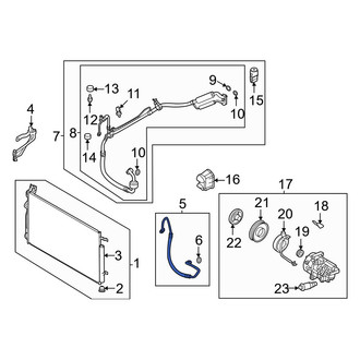 Hyundai OE - A/C Refrigerant Discharge Hose