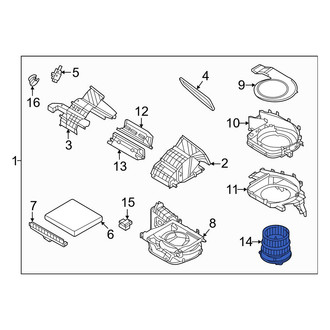 Hyundai OE - HVAC Blower Motor Assembly