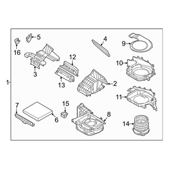 Hyundai OE - Air Conditioner & Heater - Blower Motor & Fan