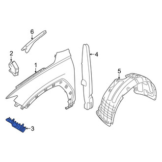 Hyundai OE - Front Right Bumper Guide
