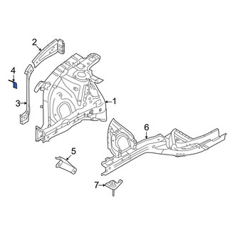 Hyundai OE - Left Fender Apron Extension Bracket