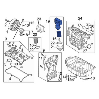 Hyundai OE - Engine Oil Filter Housing