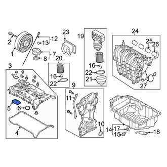 Hyundai OE - Engine Valve Cover Gasket