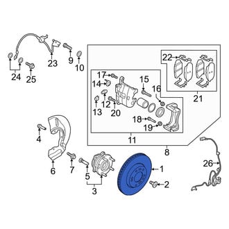 Hyundai OE - Front Disc Brake Rotor