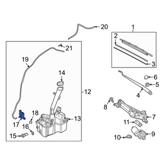 Hyundai OE - Windshield Washer Pump