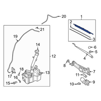 Hyundai OE - Front Left Wiper Blade