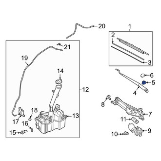 Hyundai OE - Wiper Arm Nut
