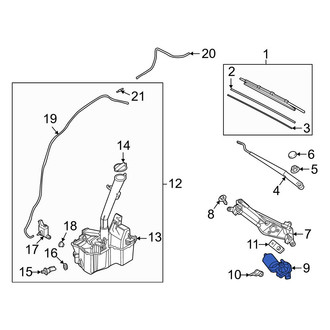 Hyundai OE - Front Wiper Motor