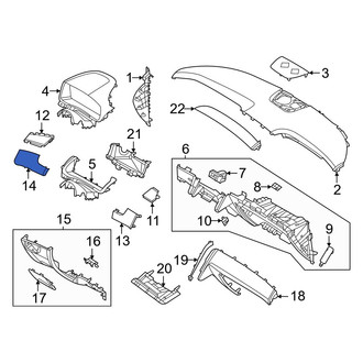 Hyundai OE - Left Lower Outer Instrument Panel Trim Panel