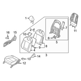 Hyundai OE - Seats & Tracks - Passenger Seat Components (Night / XRT)