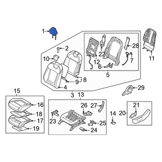 Hyundai OE - Front Left Headrest
