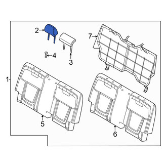 Hyundai OE - Rear Outer Headrest