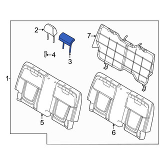 Hyundai OE - Rear Center Headrest