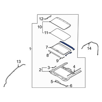 Hyundai OE - Sunroof Assembly