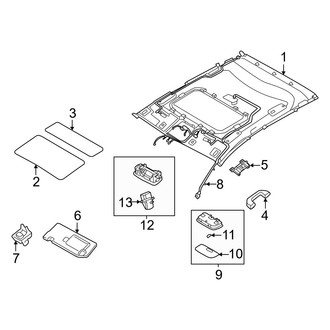 Hyundai OE - Roof - Interior Trim (With Sunroof)