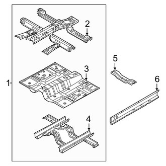 Hyundai OE - Front Floor Pan