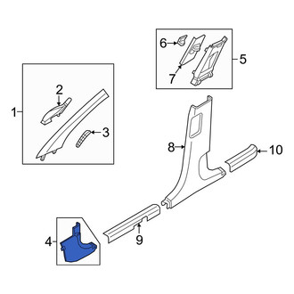 Hyundai OE - Left Kick Panel Trim