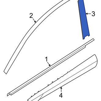 Hyundai OE - Front Left Door Applique