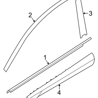 Hyundai OE - Front Door - Exterior Trim