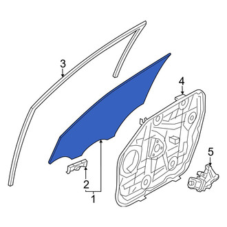 Hyundai OE - Front Left Door Glass