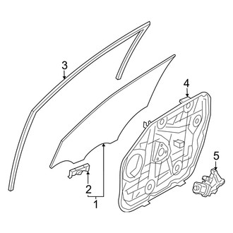 Hyundai OE - Front Door - Glass & Hardware