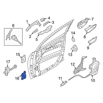 Hyundai OE - Front Left Lower Door Hinge