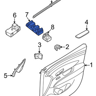Hyundai OE - Front Left Door Window Switch