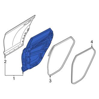 Hyundai OE - Rear Left Door Shell