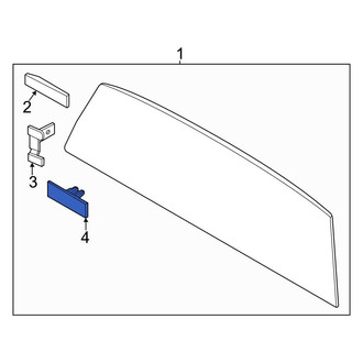 Hyundai OE - Back Glass Spacer