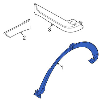 Hyundai OE - Rear Right Wheel Arch Molding